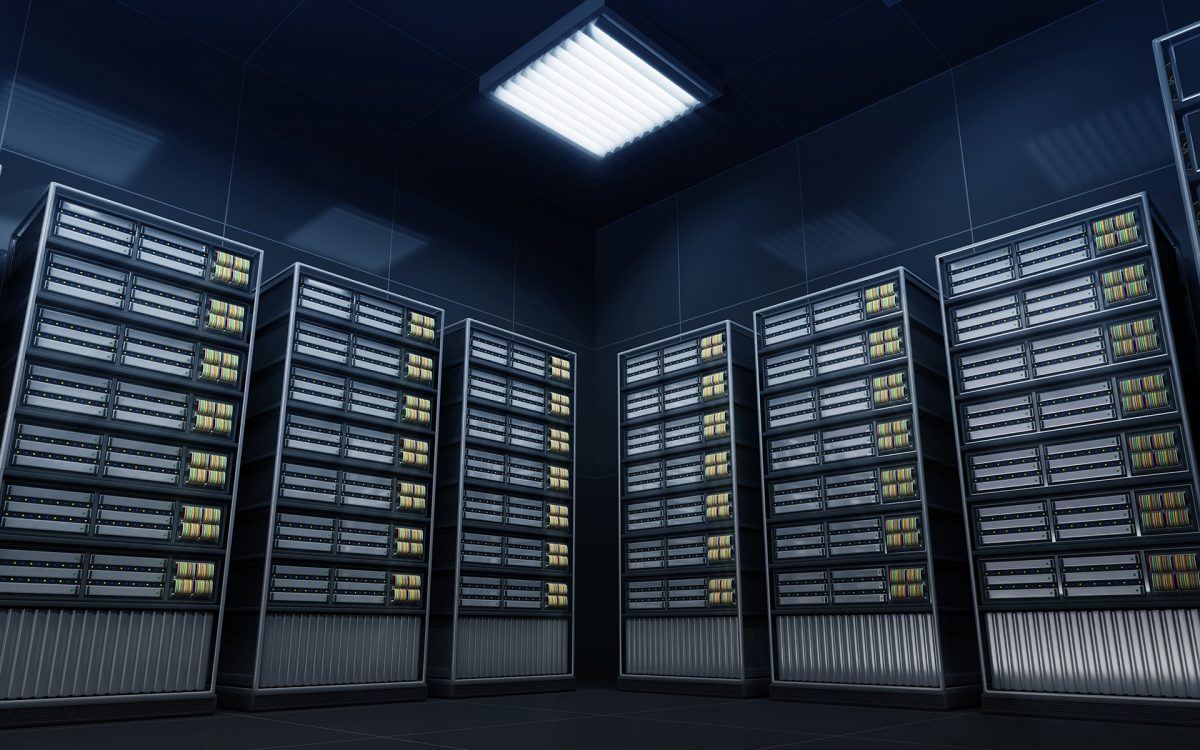 Modern Server Room Interior